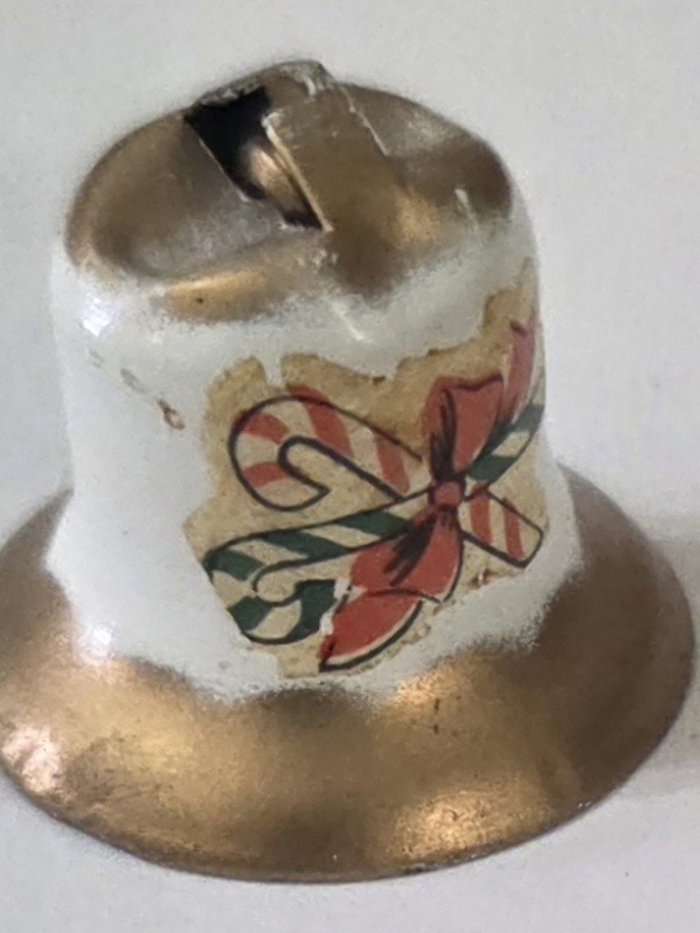 Vintage Brass HandPainted Mini Bell 1950s